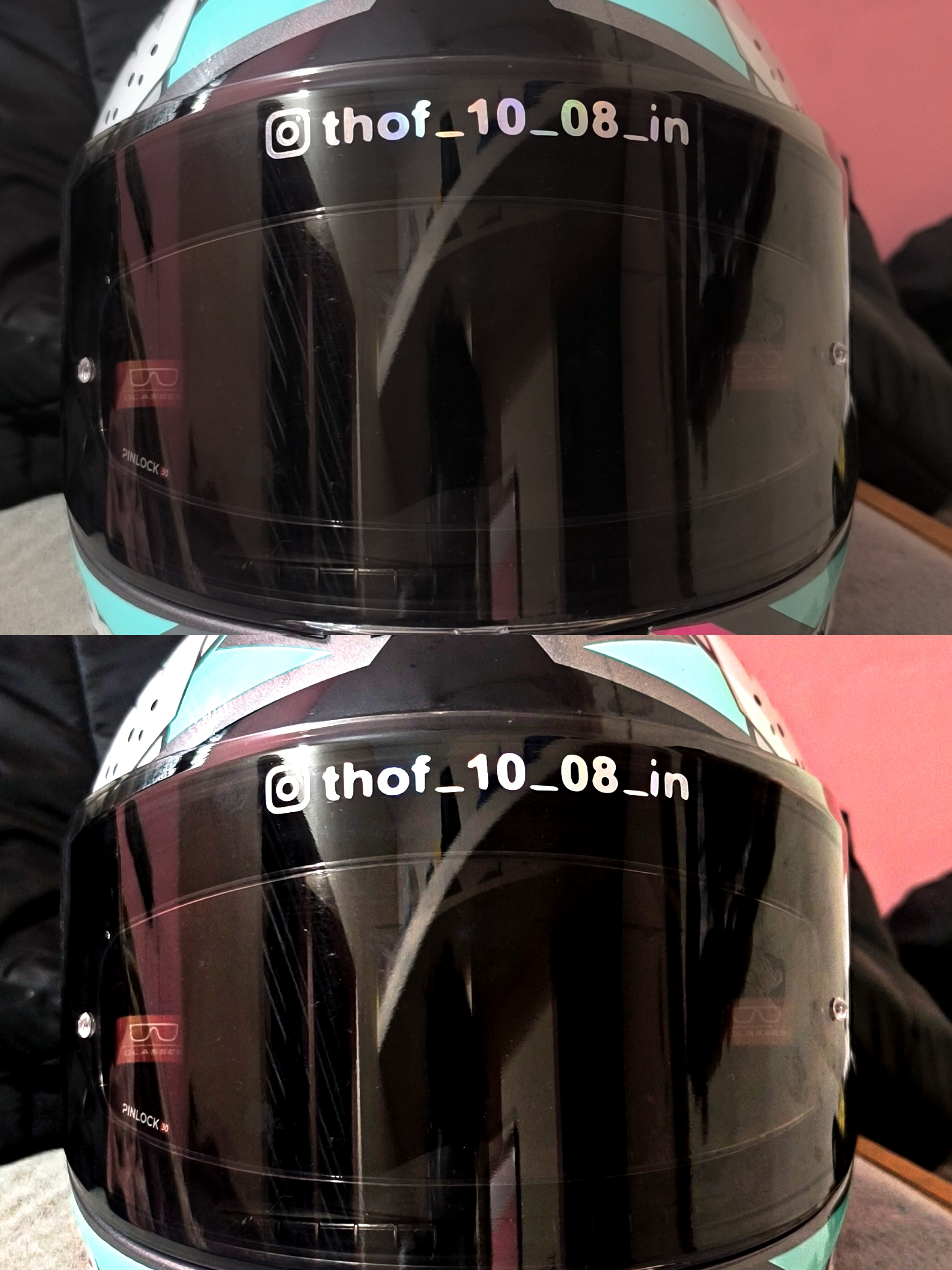 Helmet sun flim